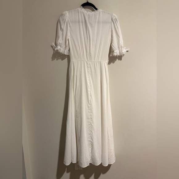 Reformation White Cotton Blend Ketra Dress, NWT - Picture 9 of 9